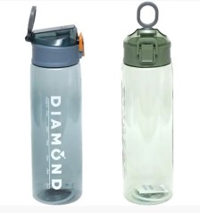 Пляшка для води пластик 1,0 літр із ситечком 2326/XH-19