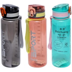 Пляшка для води пластик LG-7125 650ML
